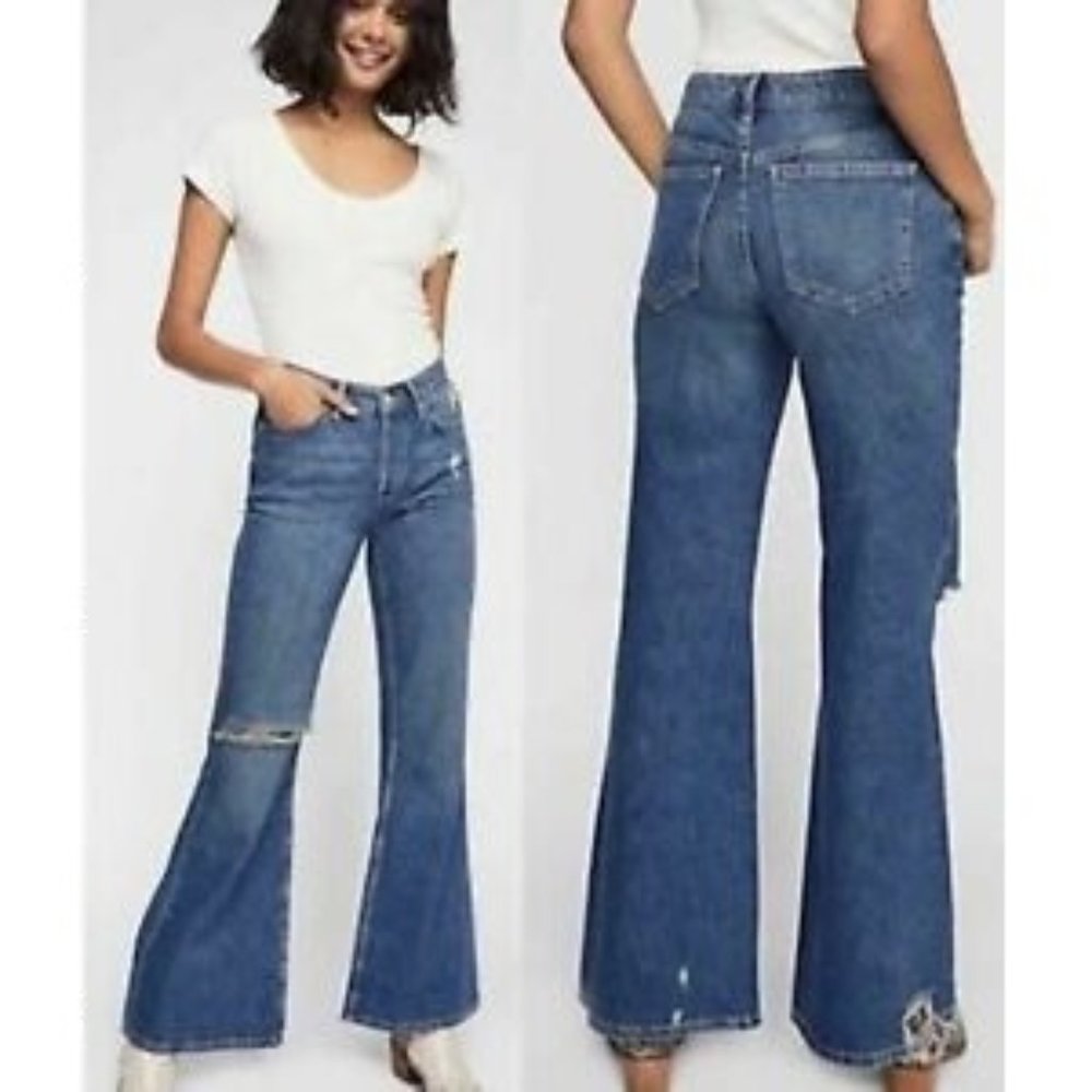 We The Free People Jeans Heritage Relaxed Flare